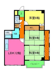 Villa VIZCAYA【6階】の間取り