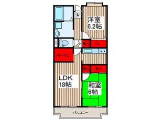 カサグランデ【4階】の間取り