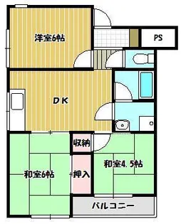 丸亀ステップハイツ【2階】の間取り