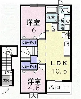 プリマベーラB【2階】の間取り