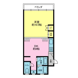近藤ビル【4階】の間取り