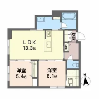 広瀬橋桜館【1階】の間取り