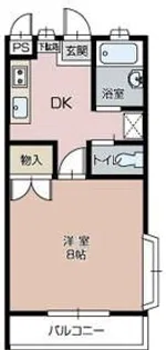 ロイヤルベルB【2階】の間取り