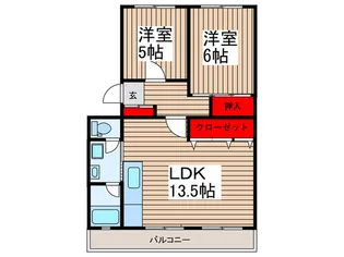 原マンション【3階】の間取り