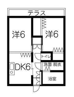 スカイハイツ【2階】の間取り