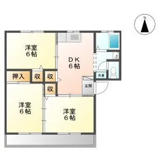 セジュール宮田【2階】の間取り