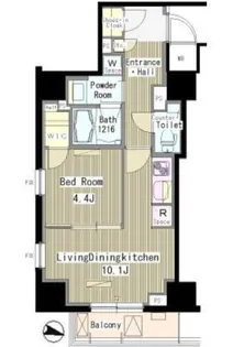 マスターズコート北品川【5階】の間取り