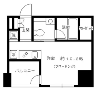 パークリュクス銀座8丁目mono【9階】の間取り