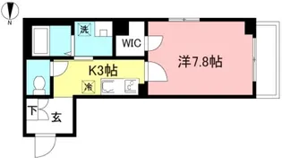 Plum Hills 豪徳寺【3階】の間取り