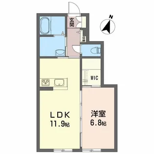 シャーメゾン桜【1階】の間取り