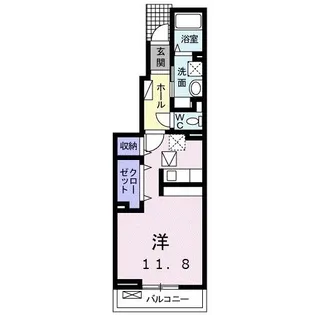 アムリタII【1階】の間取り