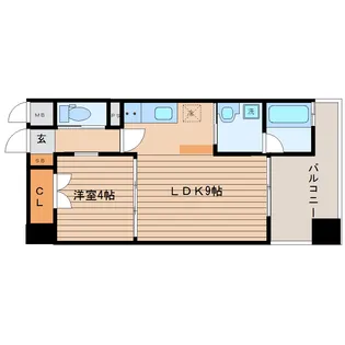 プレシャス二日町【8階】の間取り