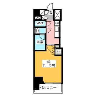 ルフォンプログレ蔵前プレミア【2階】の間取り