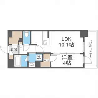 バウスステージ大濠【2階】の間取り