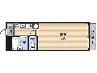 コート桜川【8階】の間取り