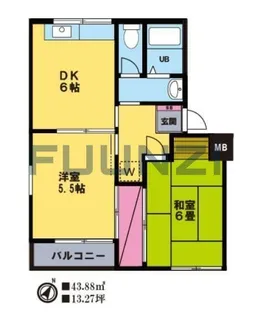 タウンコートダイキ【2階】の間取り