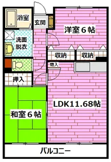多聞館【2階】の間取り