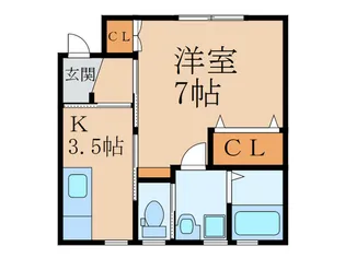 レイヤードHAII【1階】の間取り