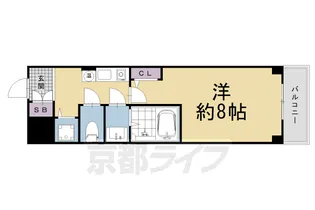 メロディハイム松原【5階】の間取り