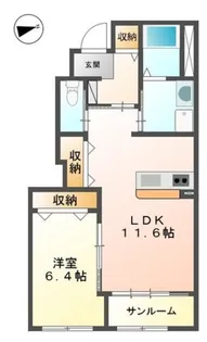 メロディ【1階】の間取り