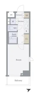 パークウェル浜松町【5階】の間取り