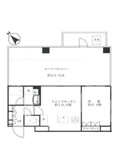 オープンレジデンシア南青山【6階】の間取り