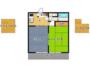 ハピネス茂原【1階】の間取り