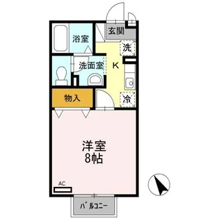 みいと寮 あい【1階】の間取り