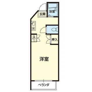 アレグリア黒髪【2階】の間取り