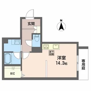 シャーメゾン月の杜【1階】の間取り