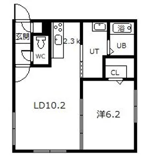 BRUN CUBEIII【1階】の間取り