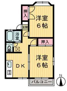 カレントハイツ【1階】の間取り