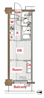 ガーラ・ヴィスタ元住吉【2階】の間取り
