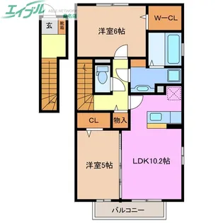 レーテ【2階】の間取り