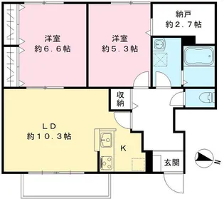パインリーフ【1階】の間取り