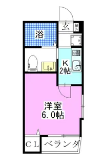 メゾンフルール【3階】の間取り