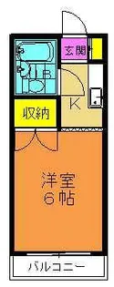 グリーンコートパル【2階】の間取り