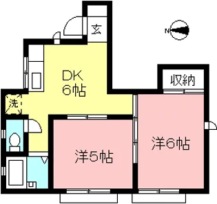 ミドルハイム【2階】の間取り