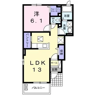 アルヴィータC【1階】の間取り