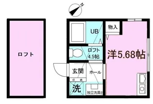 プレステージ生田【1階】の間取り