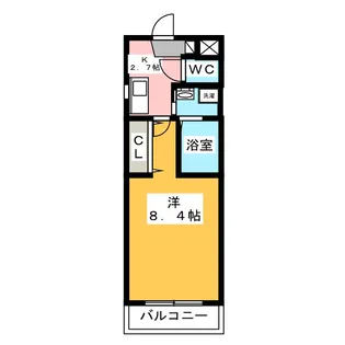 メゾンクレスト【2階】の間取り