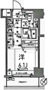 イアース横濱関内【6階】の間取り