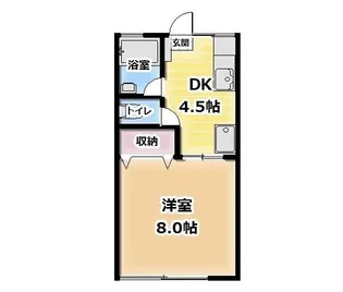 フローレスI・II【1階】の間取り