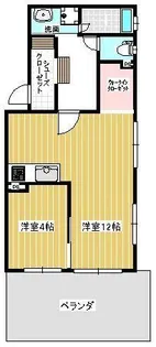 エリーナサクラガーデン【1階】の間取り