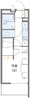 レオパレス可美【2階】の間取り