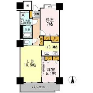 品川シーサイドビュータワーI【15階】の間取り