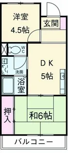 ロイヤルコーポ忠岡【4階】の間取り