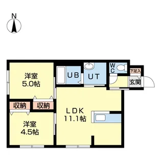 Lavender Terrace【4階】の間取り
