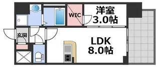 エスリード大阪城EAST【8階】の間取り