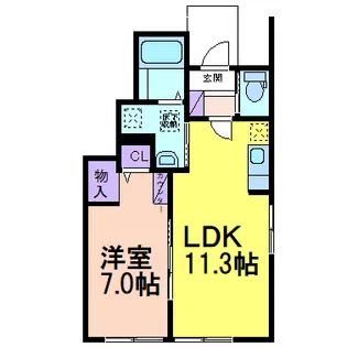 La Ciel【1階】の間取り